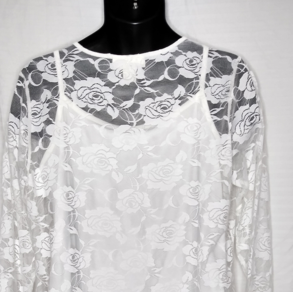 SKYE'STHE LIMIT blouse WOMES 1X white embroidery  accent - Picture 11 of 11